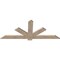 Ekena Millwork Kennewick Smooth Timber Gable Bracket, Douglas Fir, 72"W x 30"H x 1 1/2"D x 5 1/2"F, 10/12 Pitch GBW072X30X0206KEN00SDF - alternate 2